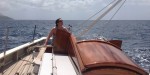 Amy at the helm